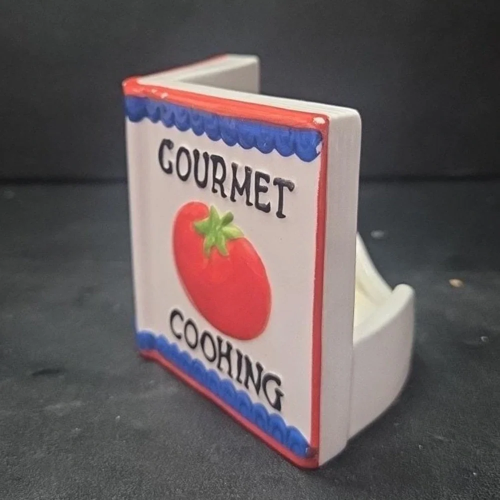 Boston Warehouse Ceramic Cookbook Stand, Vintage Holder, Gourmet Cooking Display